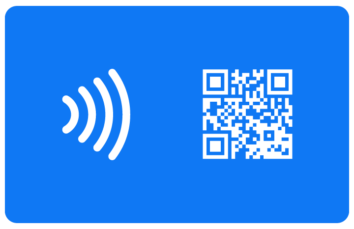 LinkU Card mit NFC-Funktion und QR-Code