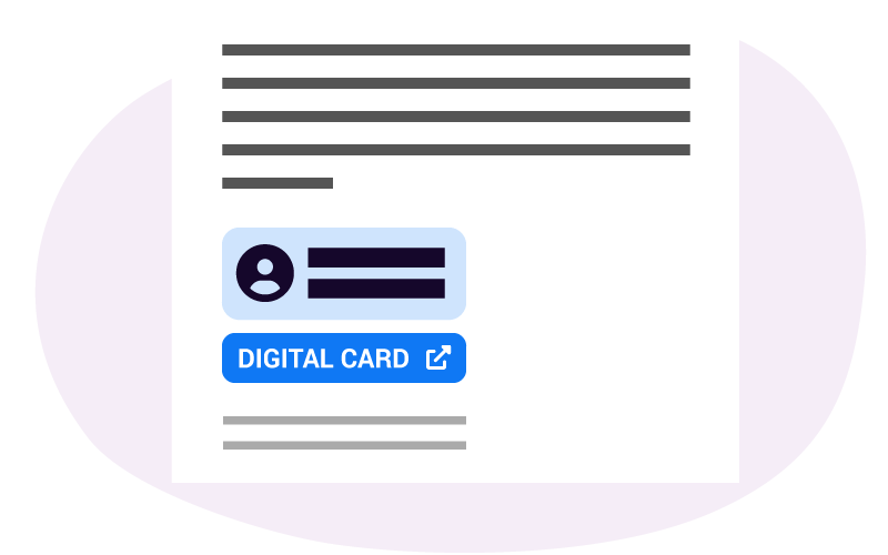 E-Mail-Signatur mit Link zu digitaler Visitenkarte